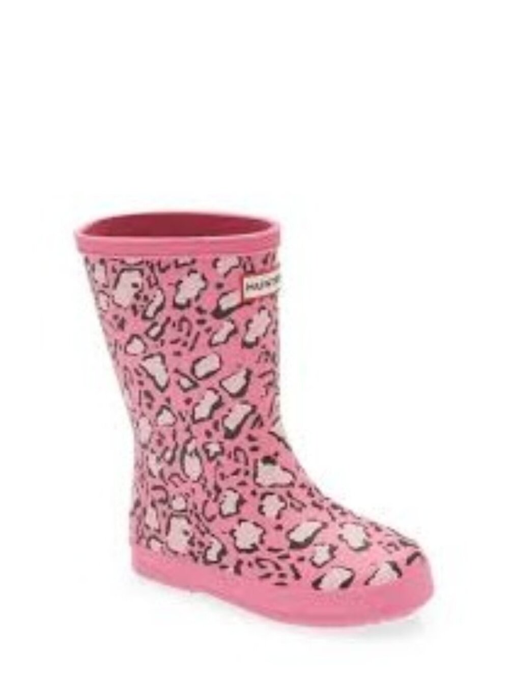 Hunter Kids First Classic Leopard Print Rain Boots, Size 13